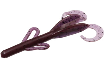 Image of Zoom Baby Brush Hog Creature Bait, 12 Pack, 4in, Purple Pumpkin, 042432X