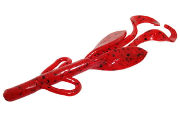 Image of Zoom Baby Brush Hog Creature Bait, 12 Pack, 4in, Ruby Red, 042134X