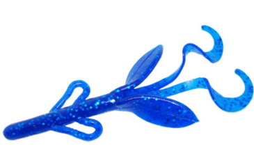 Image of Zoom Baby Brush Hog Creature Bait, 12 Pack, 4in, Sapphire Blue, 042110X