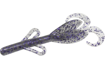 Image of Zoom Baby Brush Hog Creature Bait, 12 Pack, 4in, Smoke Purple, 042010X
