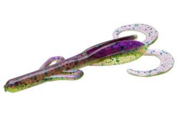 Image of Zoom Baby Brush Hog Creature Bait, 12 Pack, 4in, Sour Grape, 042089X
