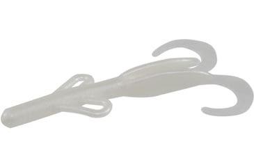 Image of Zoom Baby Brush Hog Creature Bait, 12 Pack, 4in, White Pearl, 042045X