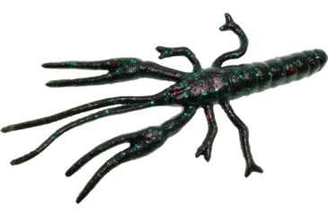 Image of Zoom Big Critter Craw, 10 Pack, 5in, Black Emerald, 039136X