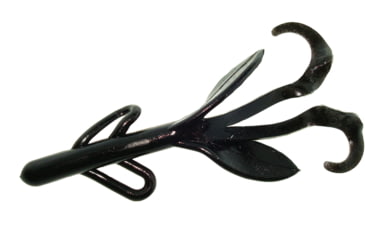Image of Zoom Brush Hog Creature Bait, 8 Pack, 6in, Black, 022038X