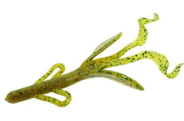 Image of Zoom Brush Hog Creature Bait, 8 Pack, 6in, Chartreuse Pumpkin, 022012X