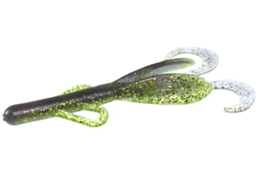 Image of Zoom Brush Hog Creature Bait, 8 Pack, 6in, Electric Shiner, 022390X