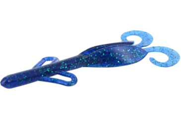 Image of Zoom Brush Hog Creature Bait, 8 Pack, 6in, Emerald Blue, 022352X