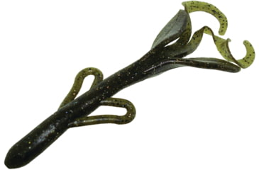 Image of Zoom Brush Hog Creature Bait, 8 Pack, 6in, Green Pumpkin Magic, 22284
