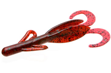 Image of Zoom Brush Hog Creature Bait, 8 Pack, 6in, Red Bug, 022021X
