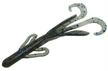 Image of Zoom Brush Hog Creature Bait, 8 Pack, 6in, Smokin Blue, 022022X