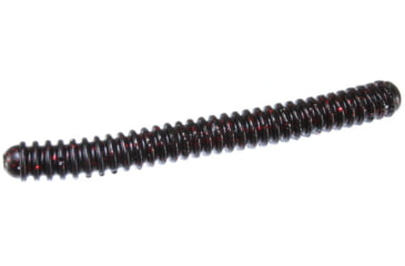 Image of Zoom Double Ringer Finesse Worm, 15 Pack, 4in, Black Red Glitter, 052001X