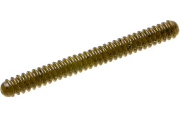 Image of Zoom Double Ringer Finesse Worm, 15 Pack, 4in, Green Pumpkin, 52025