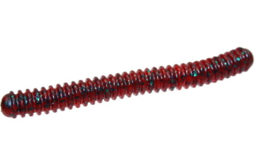 Image of Zoom Double Ringer Finesse Worm, 15 Pack, 4in, Red Bug, 052021X