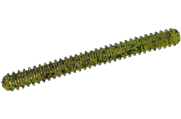 Image of Zoom Double Ringer Finesse Worm, 15 Pack, 4in, Watermelon Candy Red, 052281X