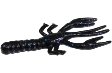 Image of Zoom Lil Critter Craw, 12 Pack, 3in, Black/Blue, 014072X