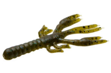 Image of Zoom Lil Critter Craw, 12 Pack, 3in, Green Pumpkin Blue, 014239X