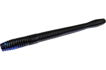 Image of Zoom Magnum Finesse Worm, 10 Pack, 5in, Black Sapphire, 114100X