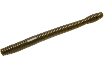 Image of Zoom Magnum Finesse Worm, 10 Pack, 5in, Green Pumpkin, 114025