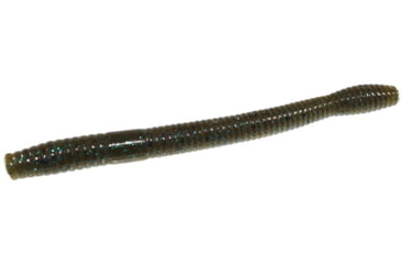 Image of Zoom Magnum Finesse Worm, 10 Pack, 5in, Green Pumpkin Blue, 114239X