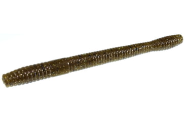Image of Zoom Magnum Finesse Worm, 10 Pack, 5in, Green Pumpkin Magic, 114284X