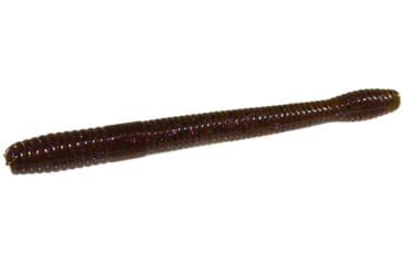 Image of Zoom Magnum Finesse Worm, 10 Pack, 5in, Green Pumpkin Purple, 114248X