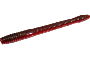 Image of Zoom Magnum Finesse Worm, 10 Pack, 5in, Green Pumpkin Tomato, 114338X