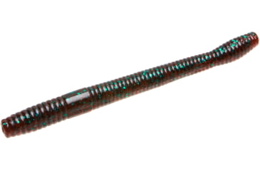 Image of Zoom Magnum Finesse Worm, 10 Pack, 5in, Red Bug, 114021
