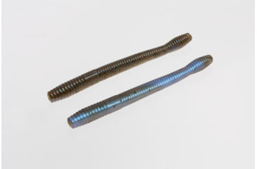 Image of Zoom Magnum Finesse Worm, 10, 5in, Green Pumpkin-Blue Flash, 114294-SP