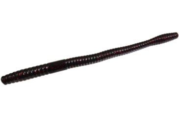 Image of Zoom Magnum Trick Worm, 8 Pack, 7in, Black Red Glitter, 115001X