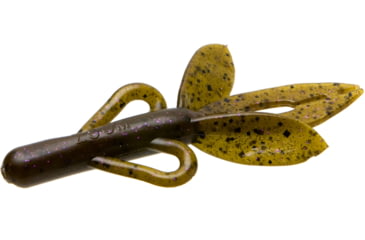 Image of Zoom Super Hog Creature Bait, 10 Pack, 4in, Green Pumpkin Purple, 085248X
