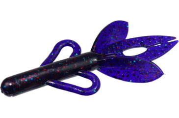 Image of Zoom Super Hog Creature Bait, 10 Pack, 4in, Junebug Red, 085177X