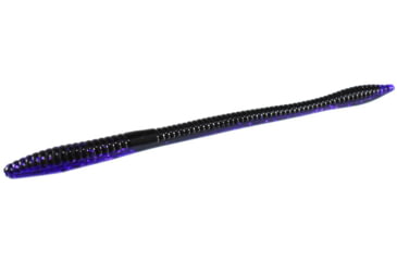 Image of Zoom Trick Worm, 20 Pack, 6.5in, Black Light, 006369X