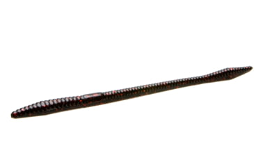 Image of Zoom Trick Worm, 20 Pack, 6.5in, Black Red Glitter, 6001