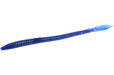 Image of Zoom Trick Worm, 20 Pack, 6.5in, Junebug Blue Tail, 006232X