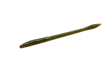 Image of Zoom Trick Worm Worm, 20, 6.5in, Green Pumpkin Purple Green, 6349