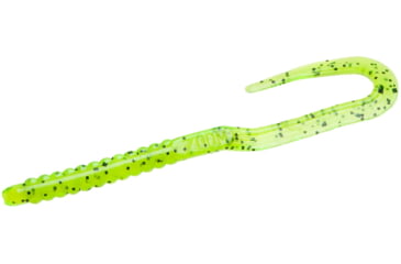 Image of Zoom U-Tale Mid-Size Worm, 20 Pack, 6 3/4in, Chartreuse Pepper, 1009