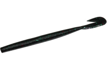 Image of Zoom U-V Speed Worm, 15 Pack, 6in, Black Emerald, 018136X