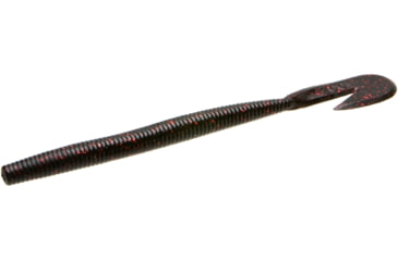 Image of Zoom U-V Speed Worm, 15 Pack, 6in, Black Red Glitter, 018001X