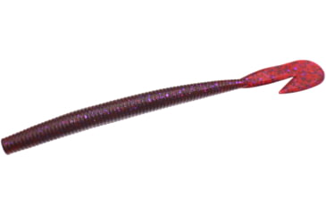 Image of Zoom U-V Speed Worm, 15 Pack, 6in, Cranberry, 018431X