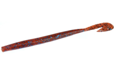 Image of Zoom U-V Speed Worm, 15 Pack, 6in, Moccasin Blue, 018007X