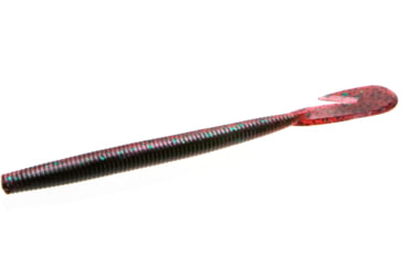 Image of Zoom U-V Speed Worm, 15 Pack, 6in, Red Shad Green Glitter, 018201X