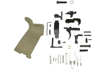 Image of ZRODelta ELG Complete Lower Parts Kit w/ Enhanced Polymer Trigger Guard, Black/FDE, Small, 7035-0025-1520-FDE