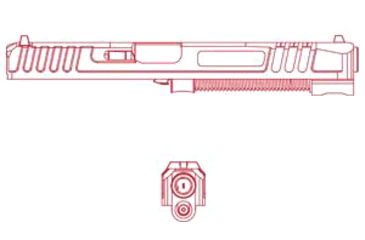 Image of ZRODelta Modulus Slide Assembly Extended, 7105-0012-9990