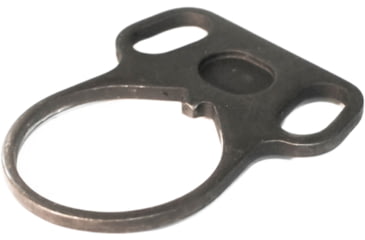 Image of ZRODelta Steel Dual-Loop Ambidextrous End Plate, Black, Small, 7010-0012-1131