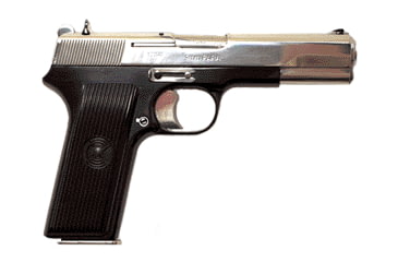 Image of Zastava Arms USA M70A-Lux Pistol, 9mm Luger, 4.6in barrel, blued steel frame, black plastic grip, recoil operated semi-automatic, fixed front and rear, 9 round magazine, ZSTM70ALUX9MM4.61FRRMPG