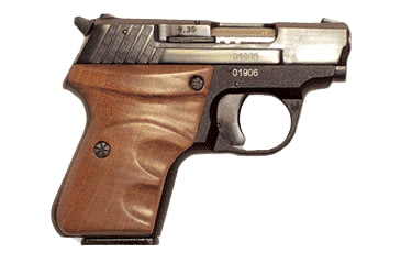 Image of Zastava Arms USA P25-Dark-Lady Pistol, .25 Auto, 2.2in barrel, blued steel frame, walnut grip, blowback operated semi-auto, fixed front and rear, 8 round magazine, ZSTP25DL.25A2.21FRRMPG