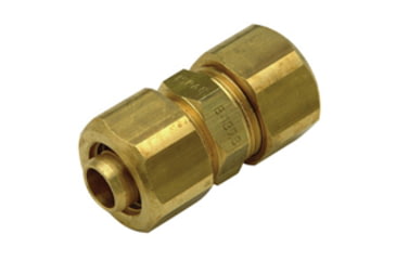 Image of Zurn Brass Radiant Heating Couplings, Tube To Manifold - 1/2in.Compression, Pair, QHC33C