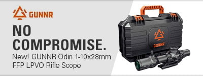 New! GUNNR Odin 1-10x28mm FFP LPVO Rifle Scope