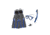 Body Glove Azores Mask/Snorkel/Fin Snorkeling Set - Blue/Grey B0F19312, S/M, Blue/Grey, 17042SET-BLUGRY-S/M