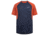 GOREWEAR Mens R5 Running Shirt in Orbit Blue/Fireball Large Slim fit 083649C1, 100614-AUAY-XL